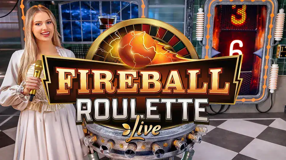 Fireball roulette casino game banner